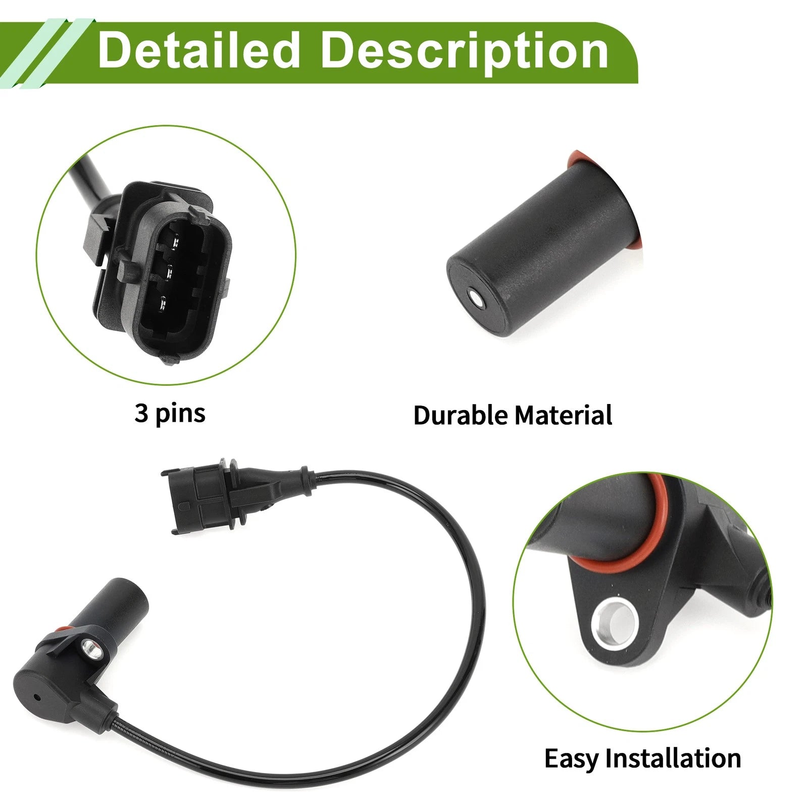 Crankshaft Position Sensor for Honda Accord 2.2i-CTDi (2004–2008) No. 37500-RBD-E01