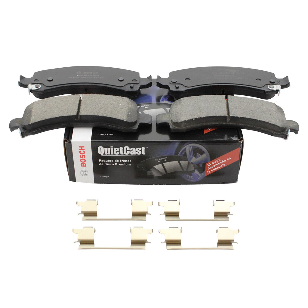Set of 4 Bosch QuietCast Rear Ceramic Brake Pads for Cadillac Chevrolet GMC