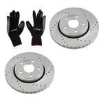 Front Left Right Brake Rotors Kit for Dodge Durango (2011–2020)