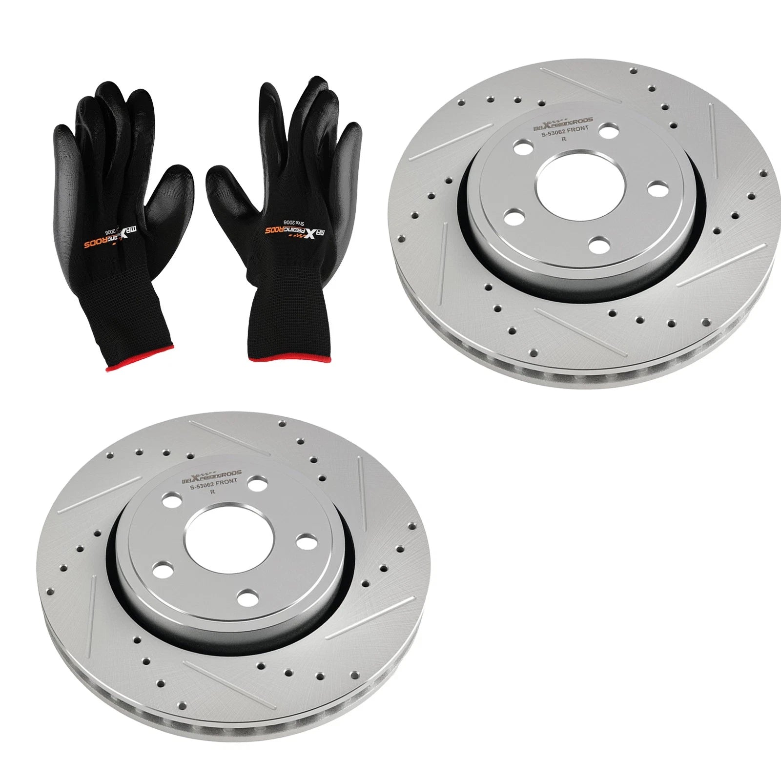 Front Left Right Brake Rotors Kit for Dodge Durango (2011–2020)