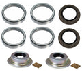 Front Inner Outer Wheel Bearing Races and Seals for Ford (Custom Kit)