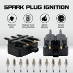 2X Ignition Coils + 10X Spark Plugs for Jeep Wrangler Dodge Chrysler (UF305)