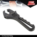Adjustable Wrench for Hose End Fitting (Aluminum, Black)