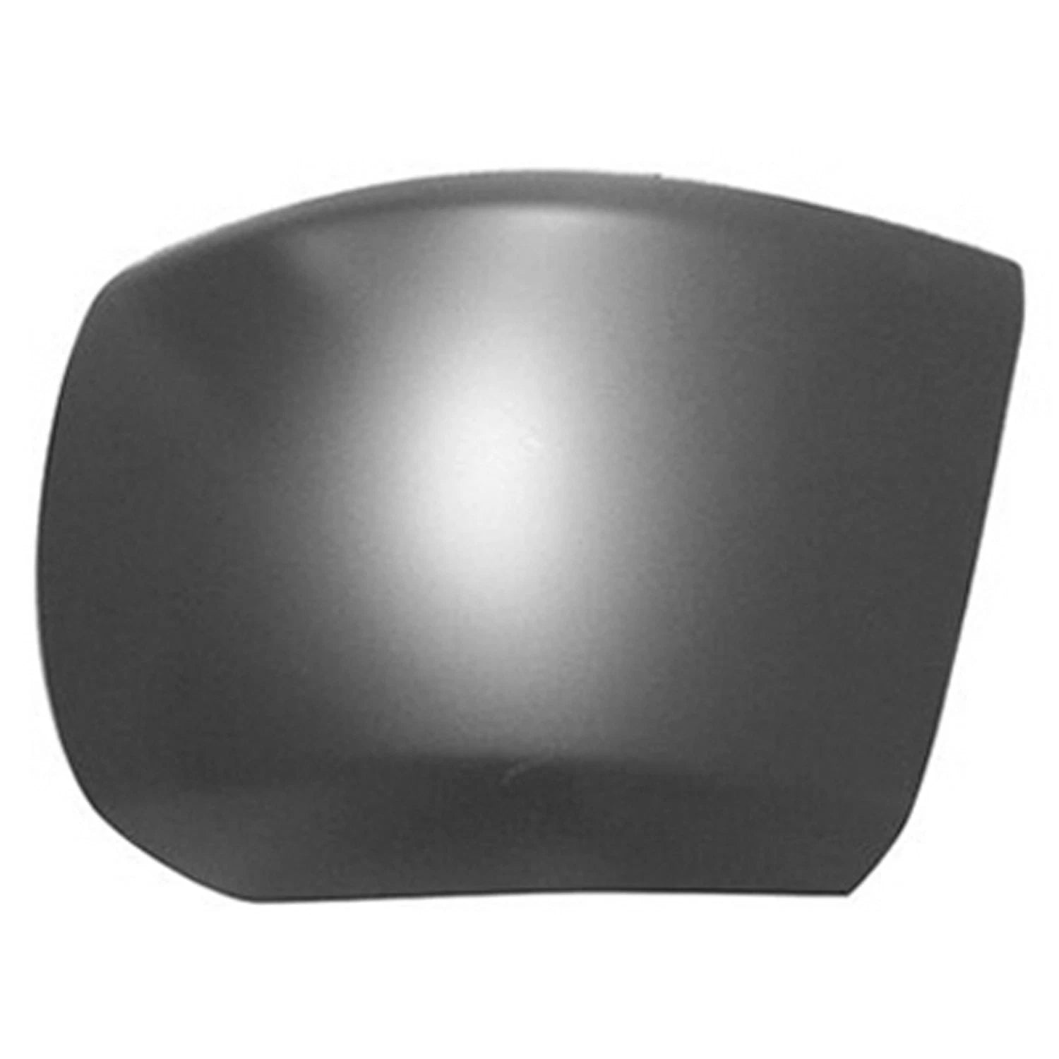 Replacement Ready to Paint Driver Side Front Bumper End Cap w/o Fog Lights