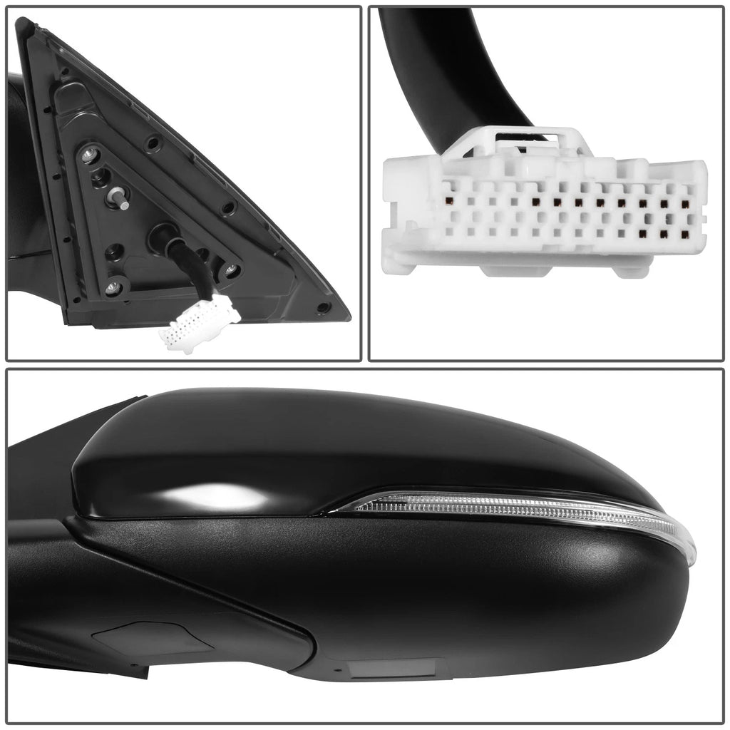 Driver Left Side Door Mirror for Kia Optima (2016–2018) OE Style Power Fold Heat Memory