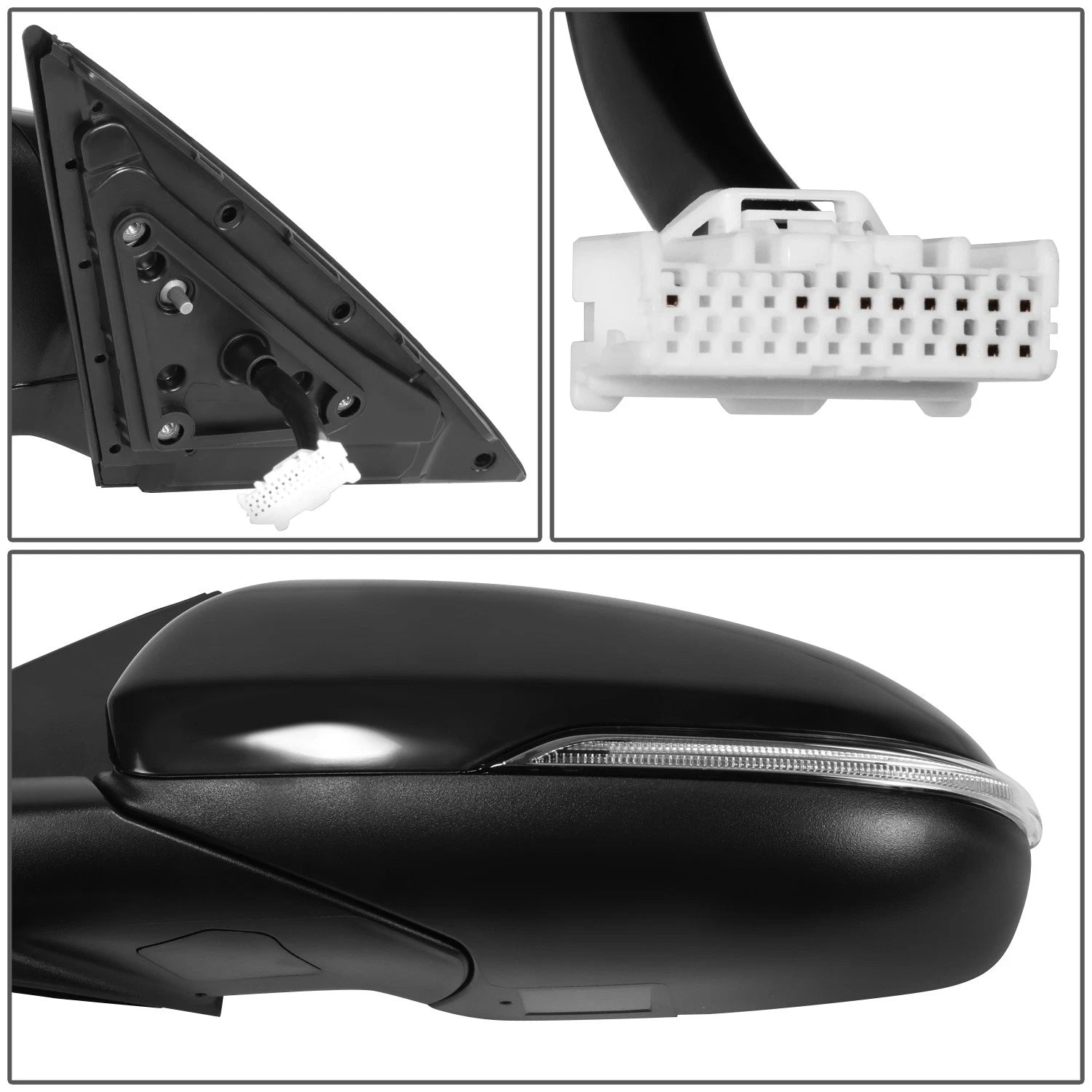 Driver Left Side Door Mirror for Kia Optima (2016–2018) OE Style Power Fold Heat Memory