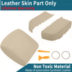 Center Console Lid + 2X Door Panel Armrest Cover for Honda Pilot (2009–2015) Beige