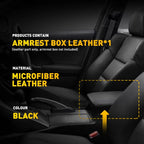 Center Console Lid Armrest Cover for Acura TSX (2009â2014) Leather Trim Black