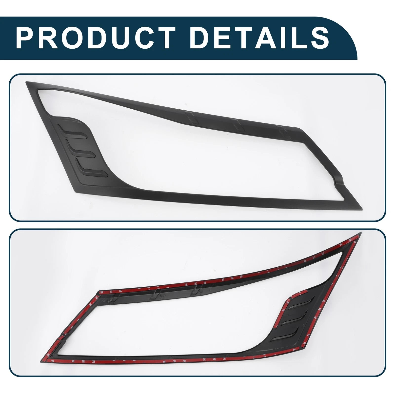 1 Pair Headlight Trim Bezel for Toyota Hiace Commuter (2019–2020) 781954278690