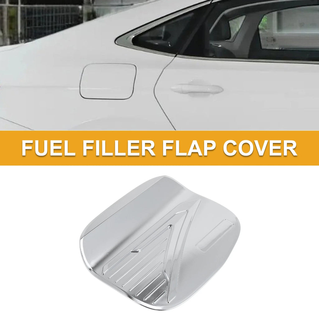 Fuel Tank Door Cap for Mitsubishi Outlander (2003–2023) Chrome Silver Tone