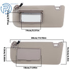 Driver Passenger Side Sun Visor Set for Nissan Altima (2019-2024)