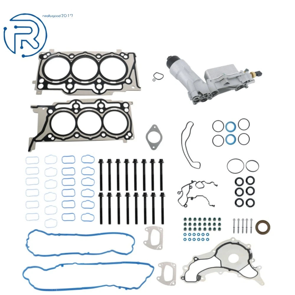 Head Gasket Bolt Set & Oil Filter Housing for Dodge Jeep Chrysler Ram 1500 (2011–2023)