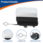 Rear Car Bumper Tow Hook Cover for Mercedes-Benz (2015–2020) No.A2058853303 Silver Tone