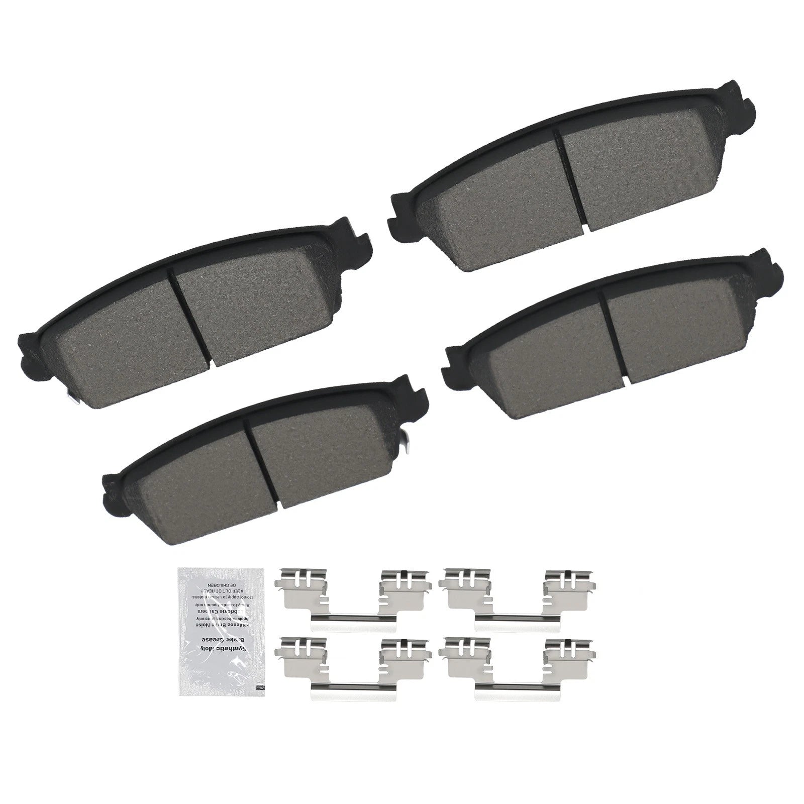 Rear Ceramic Brake Pads Kit for Cadillac Escalade Chevrolet Tahoe (2007–2014)