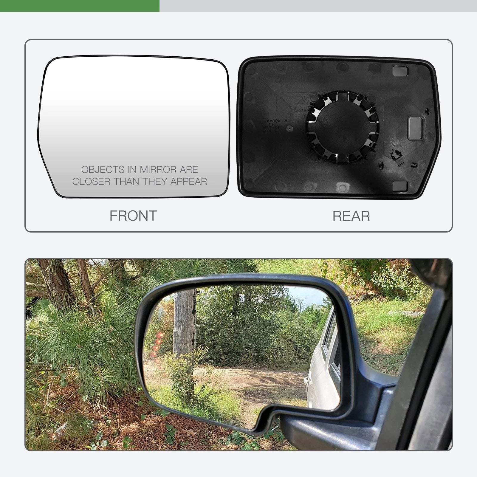 Convex Mirror Glass for Ford F150 (2004–2014)