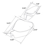 Driver Passenger Seat for Kawasaki Z900 (2017–2023) 18 19 20 21 Black