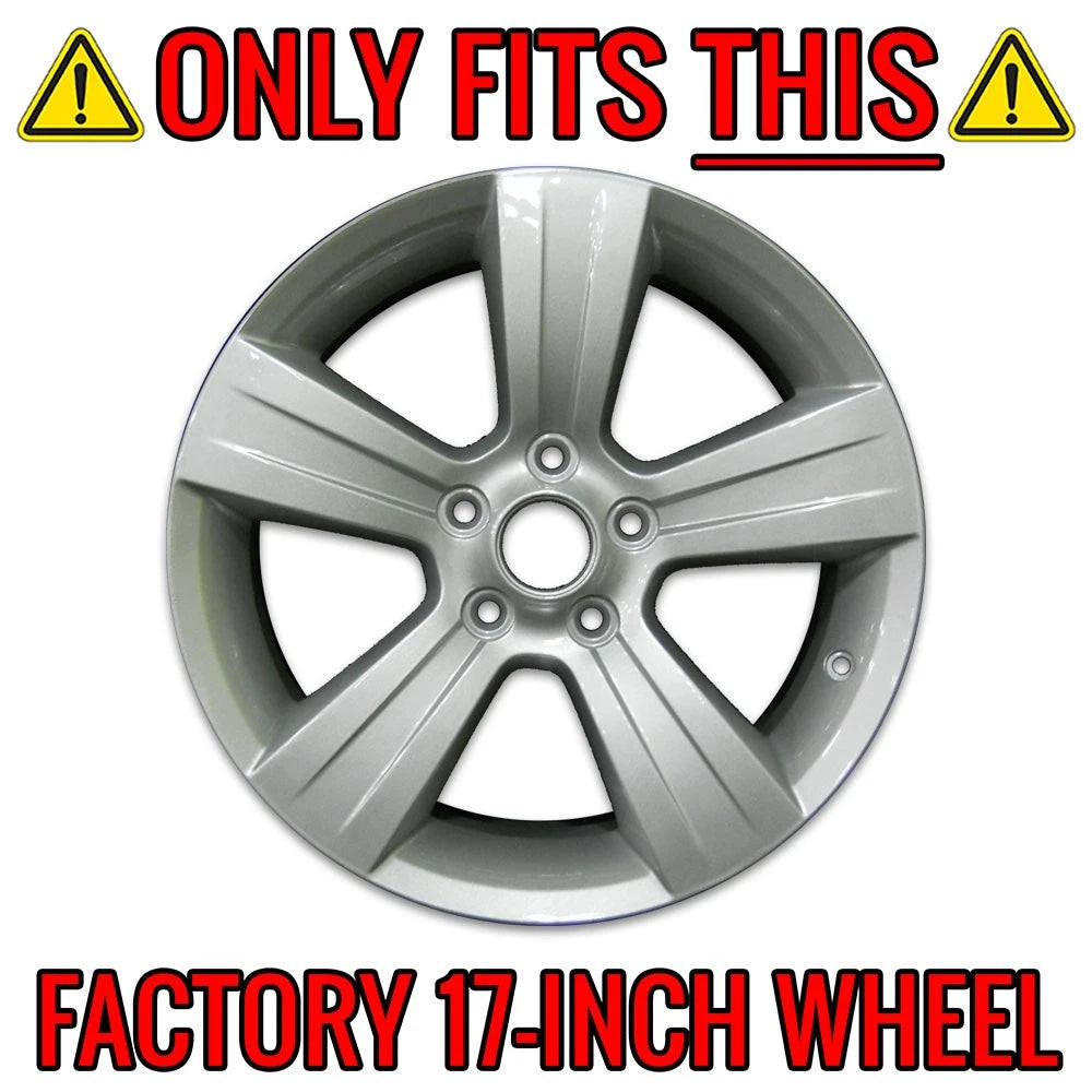 Wheel Skins Chrome 17 Inch Set for 2010–2013 Dodge Caliber