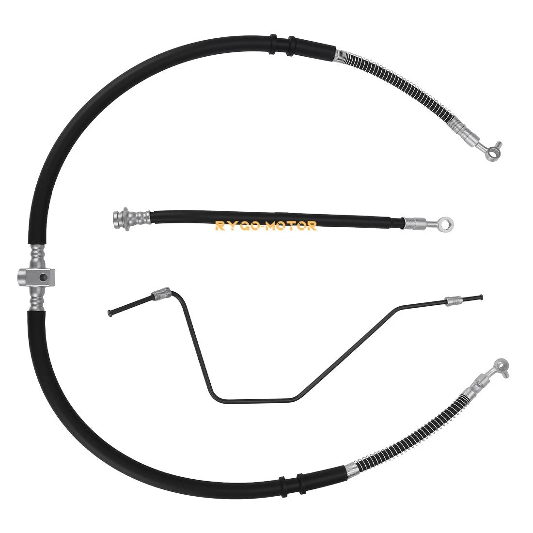 Front Brake Hose Line w/Pipe Kit for Yamaha Raptor 700 700R (2006–2024)