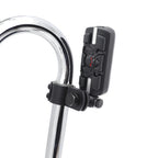 Black Grooved Zombie Wing with 1" 1.25" Foot Peg Clamp for Triumph Rocket 3 (2004–2023)