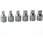 Square Drive Oil Pan Socket Wrench 6PC Set for Vehicle Engine Maintenance