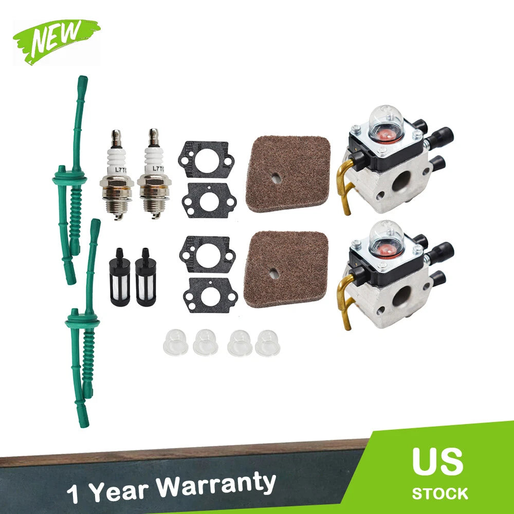 2X Carburetor for Stihl FS45 FS46 FS55 FS55R FC55 FS38 FS55RC KM55 HL45 (2000–2023)