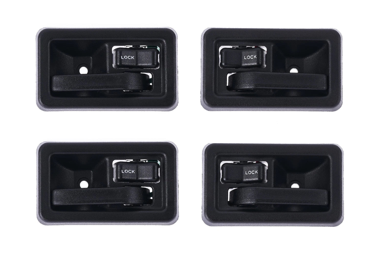 Inner Door Handle 4pcs Textured Black for Jeep Wrangler TJ (1997–2006)