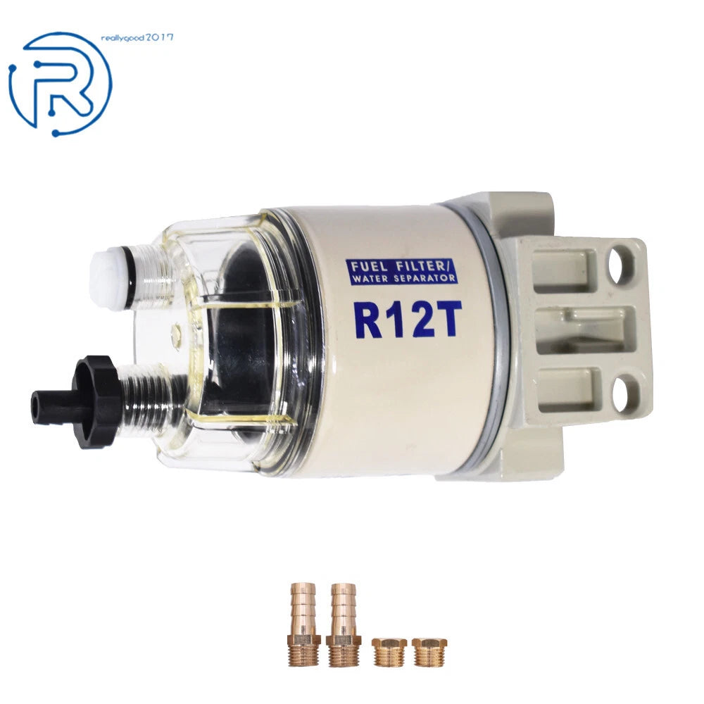 Spin-On Fuel Filter / Water Separator 120AT 10 Micron for R12T (Boat Marine)