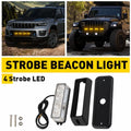 Amber Dash Strobe Light Bar for Car Truck ATV 