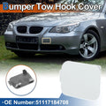 Tow Hook Cover Front Bumper for BMW 528i 535i 550i White