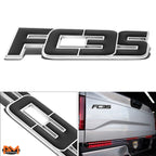 Polished Metal 3D Decal Black Emblem for Mazda RX-7 (1985–1991)