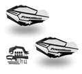 Powermadd Sentinel Handguards for Snowmobile (Stealth, Hayes)