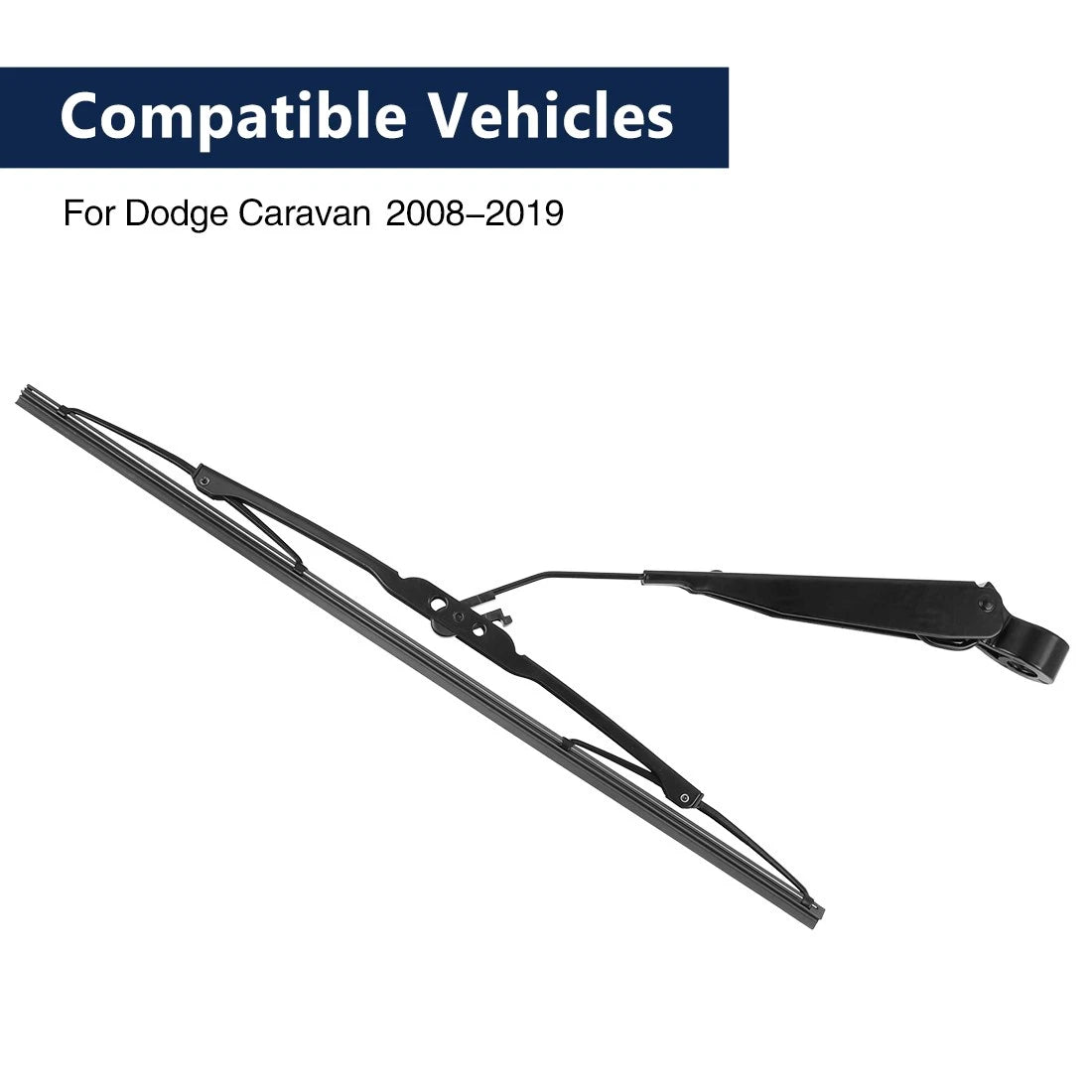 Set of 2 Rear Windshield Wiper Blade Arms 405mm for Dodge Grand Caravan (2008–2010)