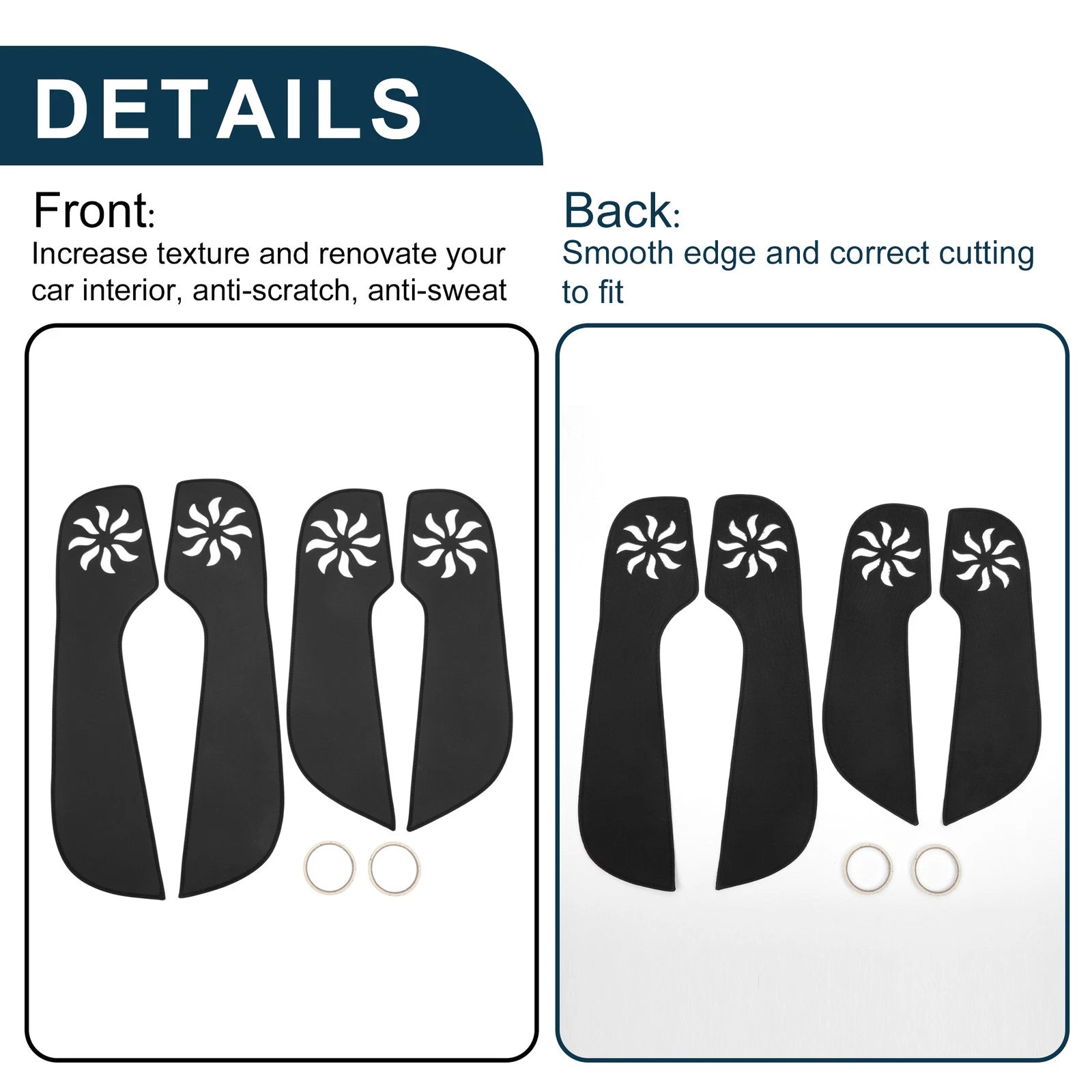 Set of 1 Car Door Anti Kick Pad Sticker Protector for Volkswagen Jetta (2013–2015)