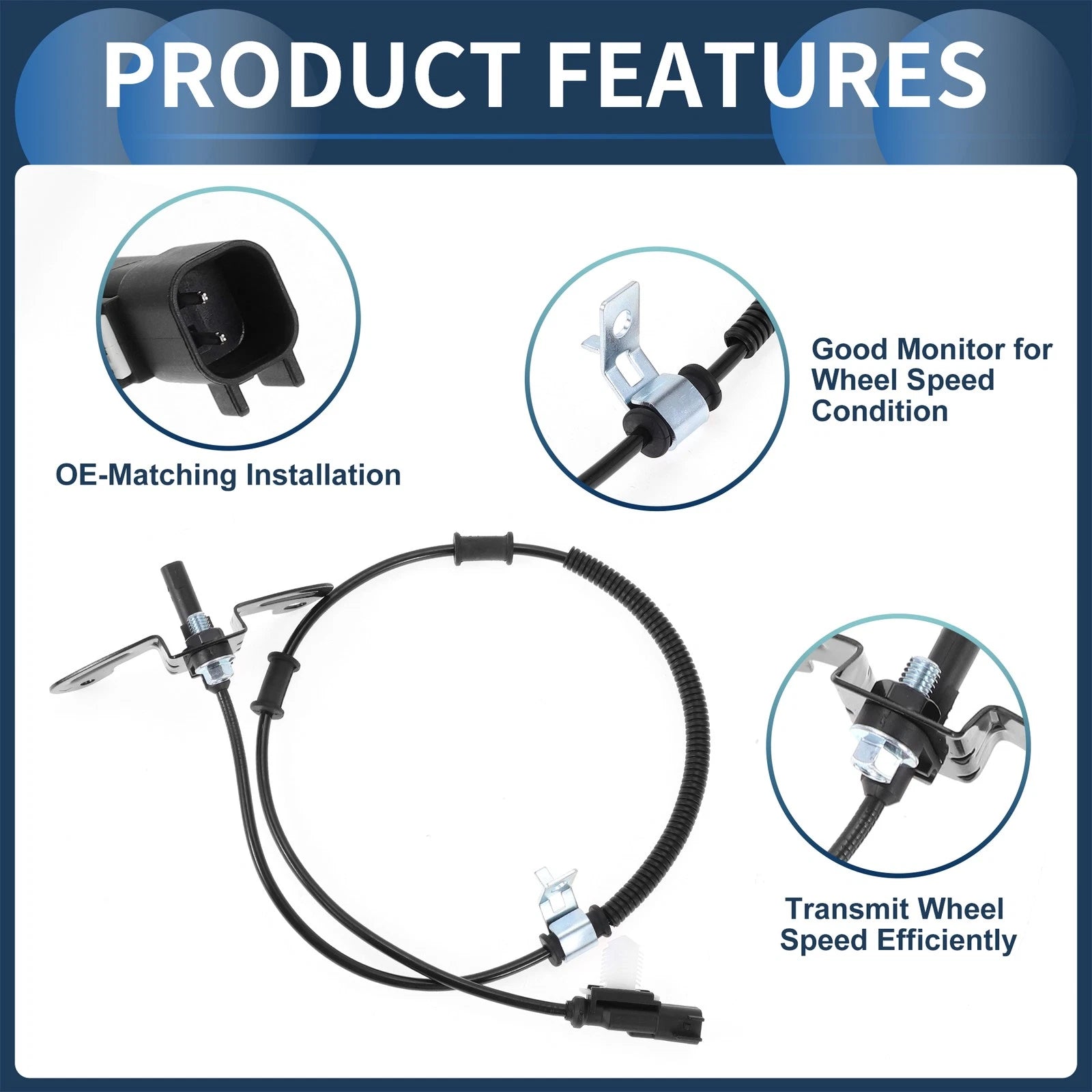 ABS Wheel Speed Sensor for Ford E-150 (2015–2020) No.BC2Z2C205A