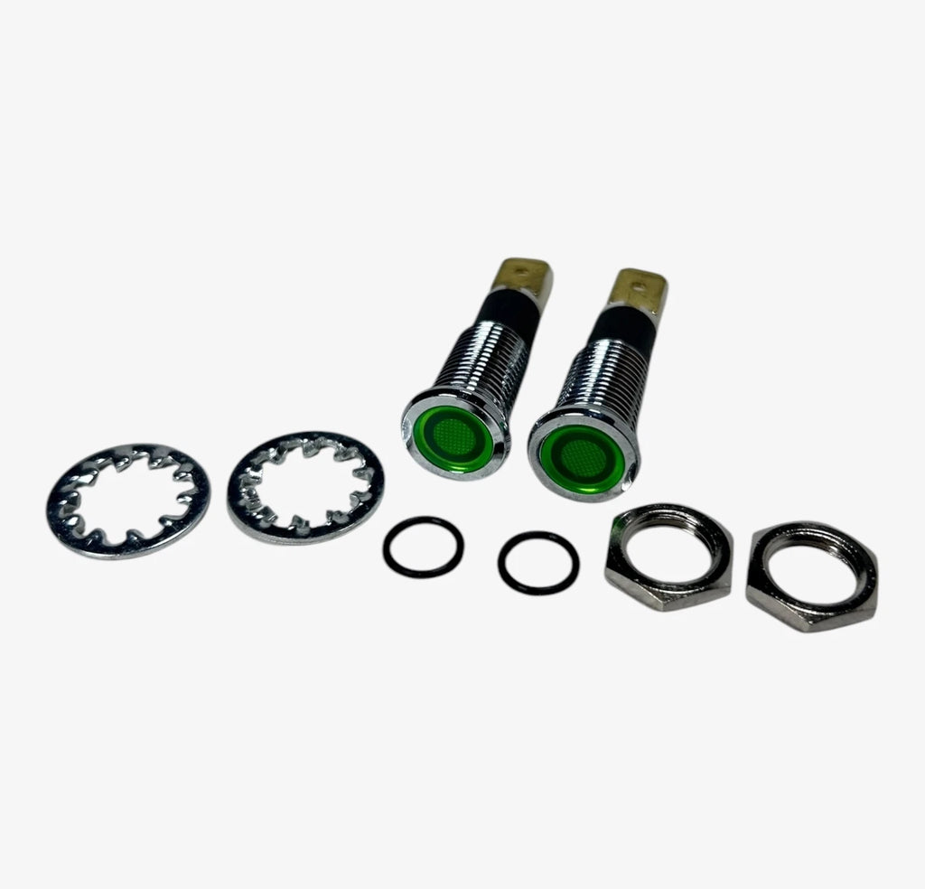 2X LED Green Indicator Panel Light for Marine (Alamor)