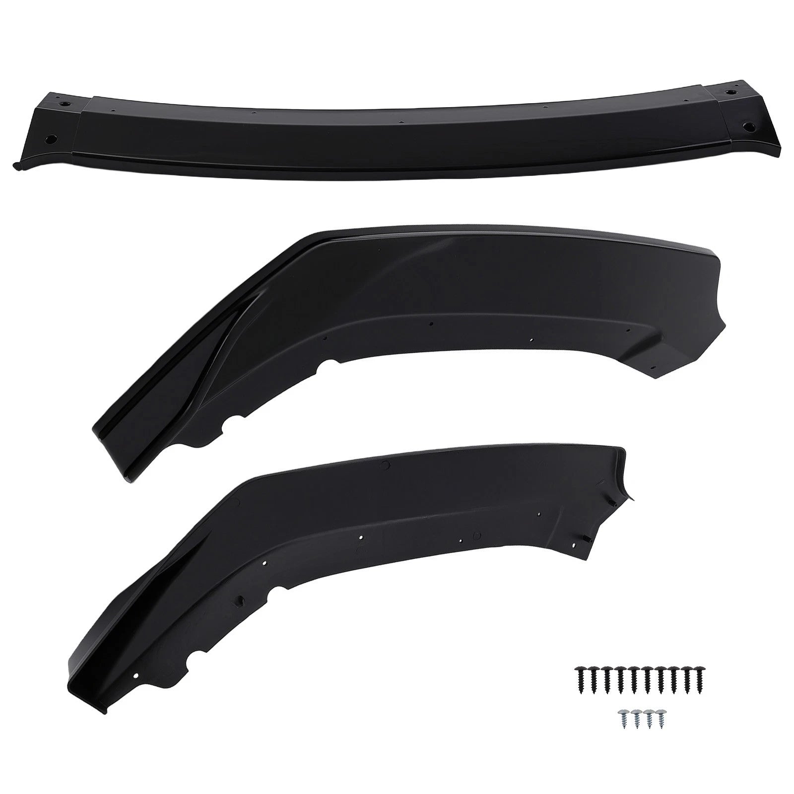 Front Bumper Addition for Honda Civic SI/Hatchback (2017–2021) Black Plastic