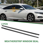 2 x Front Left & Right Weatherstrip Window Seals for Honda Accord (2018-2023)