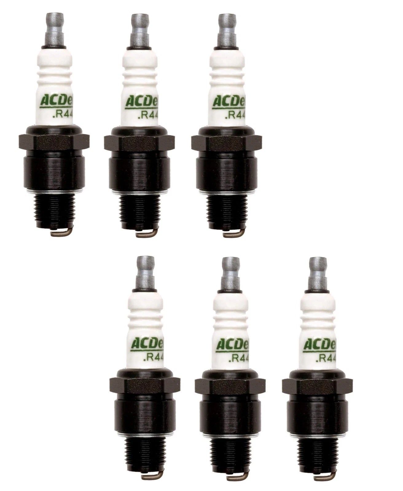 Set of 6 Spark Plugs for Chevy Corvair (1960–1969) & Jeep J-3800, J-100, Gladiator (1963–1971)