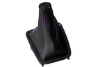 Manual Boot Cover for Nissan Skyline R32 (1989–1993) Carbon Fiber Purple Stitch