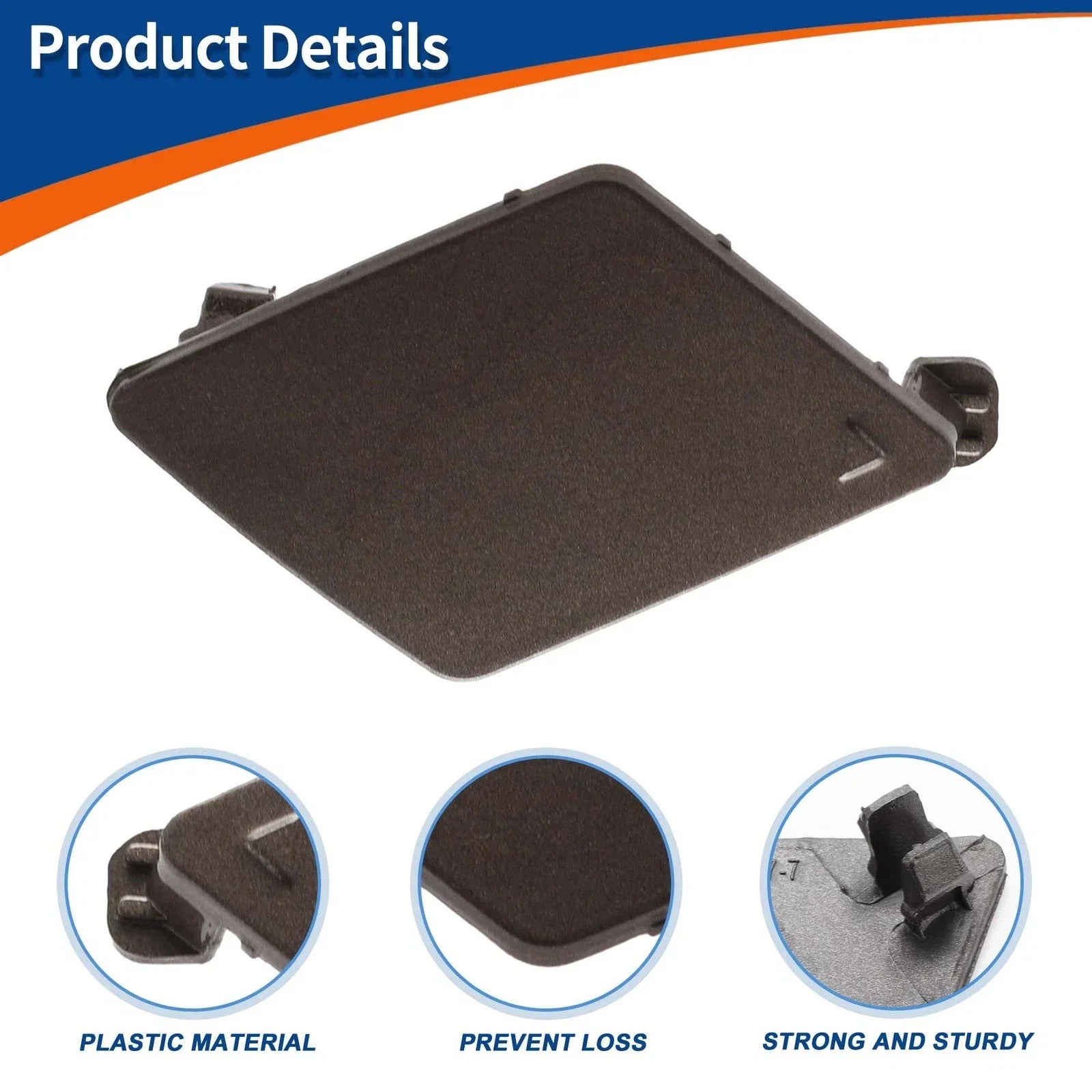 Tow Hook Cover Front Right for BMW Sparkling Brown