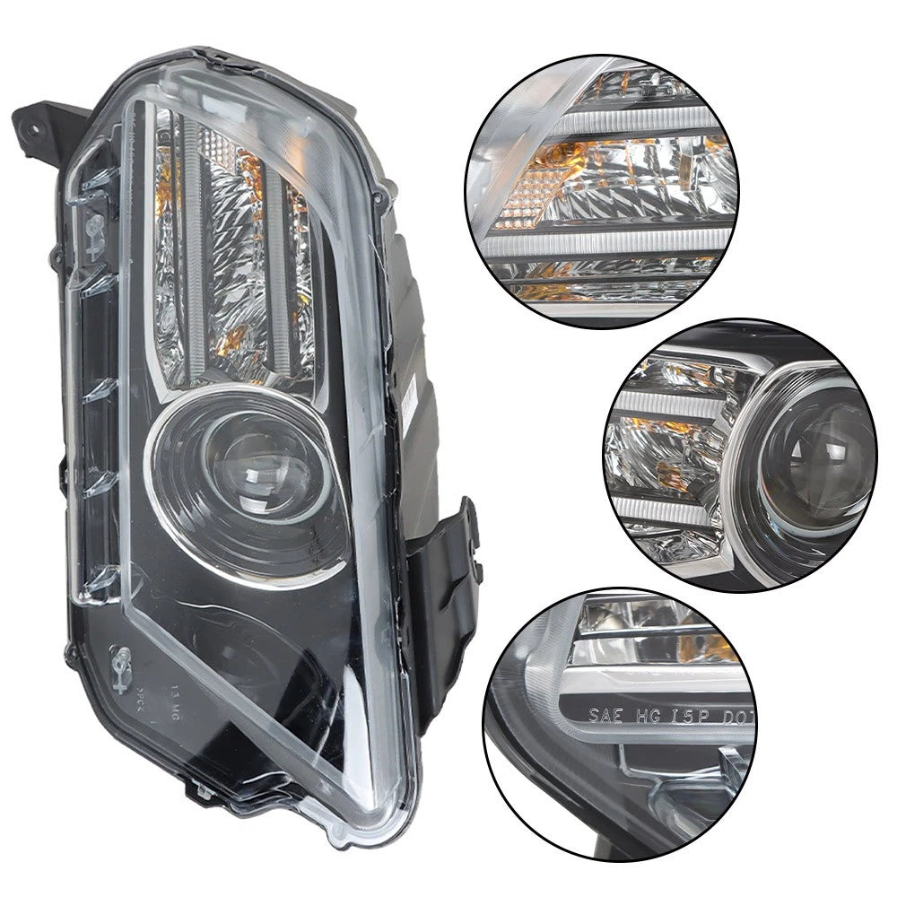 Projector Headlight Passenger Side HID/Xenon w/LED for Ford Mustang (2013-2014)