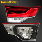 Left Side Tail Light Assembly for Toyota Highlander (2017–2019) Red