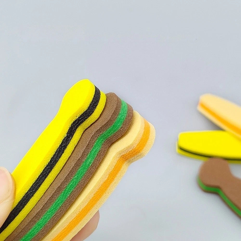 18pcs EVA Foam Bodies for Dry Flies - Milk, Orange, Yellow, Black, Brown, Green
