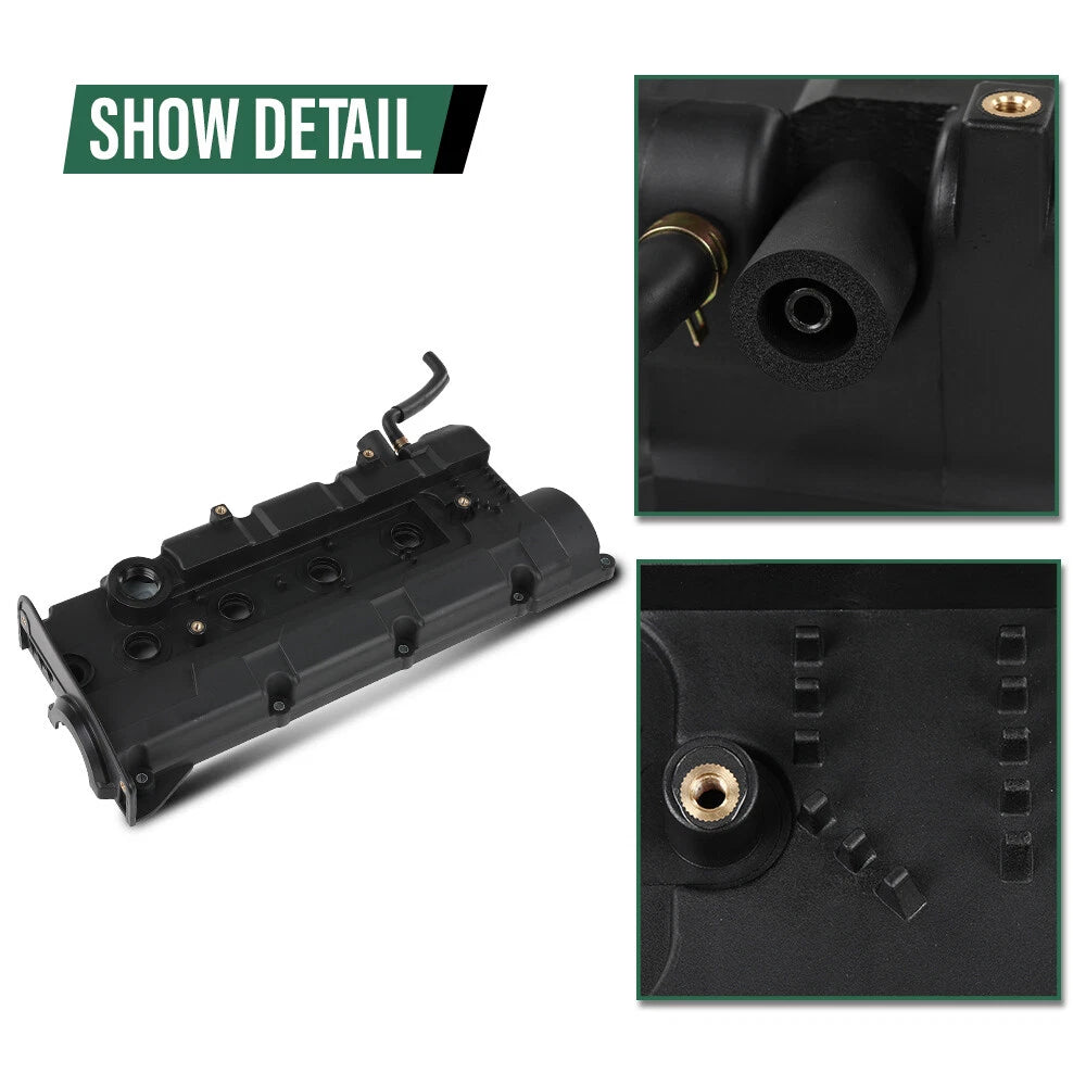 Valve Cover with Gasket for Hyundai Elantra, Tiburon, Kia Spectra