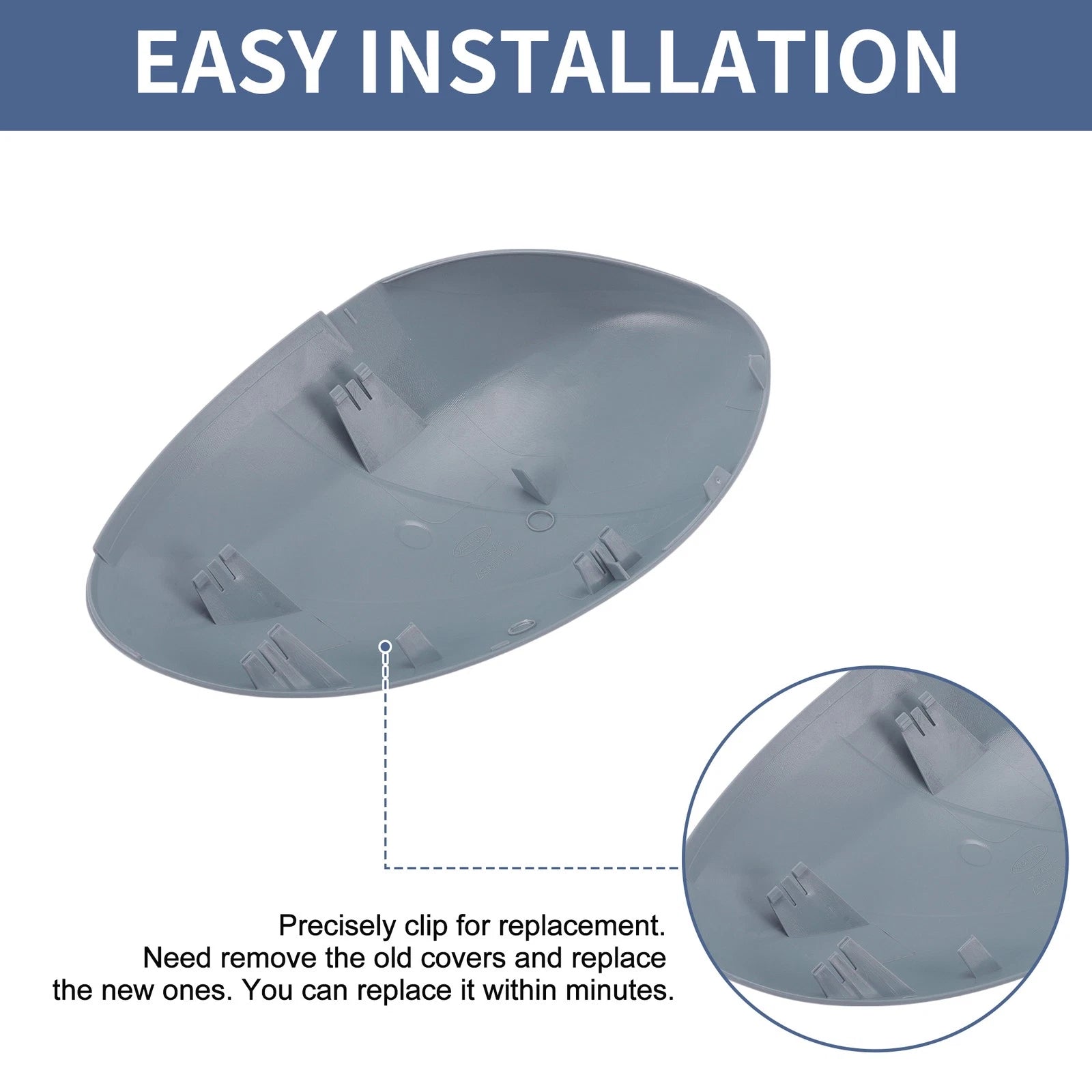Left Passenger Side Mirror Cover Cap for Citroen C1 (2005–2014)