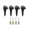 Set of 4 Ignition Coils & NGK Spark Plugs for Accent Rio5 (2006–2011)