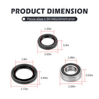Rear Brake Panel Bearing & Seals Kit for Yamaha Big Bear 250 400 Bruin 250 350 (1990–2006)