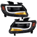 LED Tube DRL Dual Projector Headlights for Chevy Colorado (2015–2022)