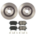 Set of 4 Akebono Euro Ceramic Pads & 330mm Rotors for Audi S4 S5 (2010–2016)