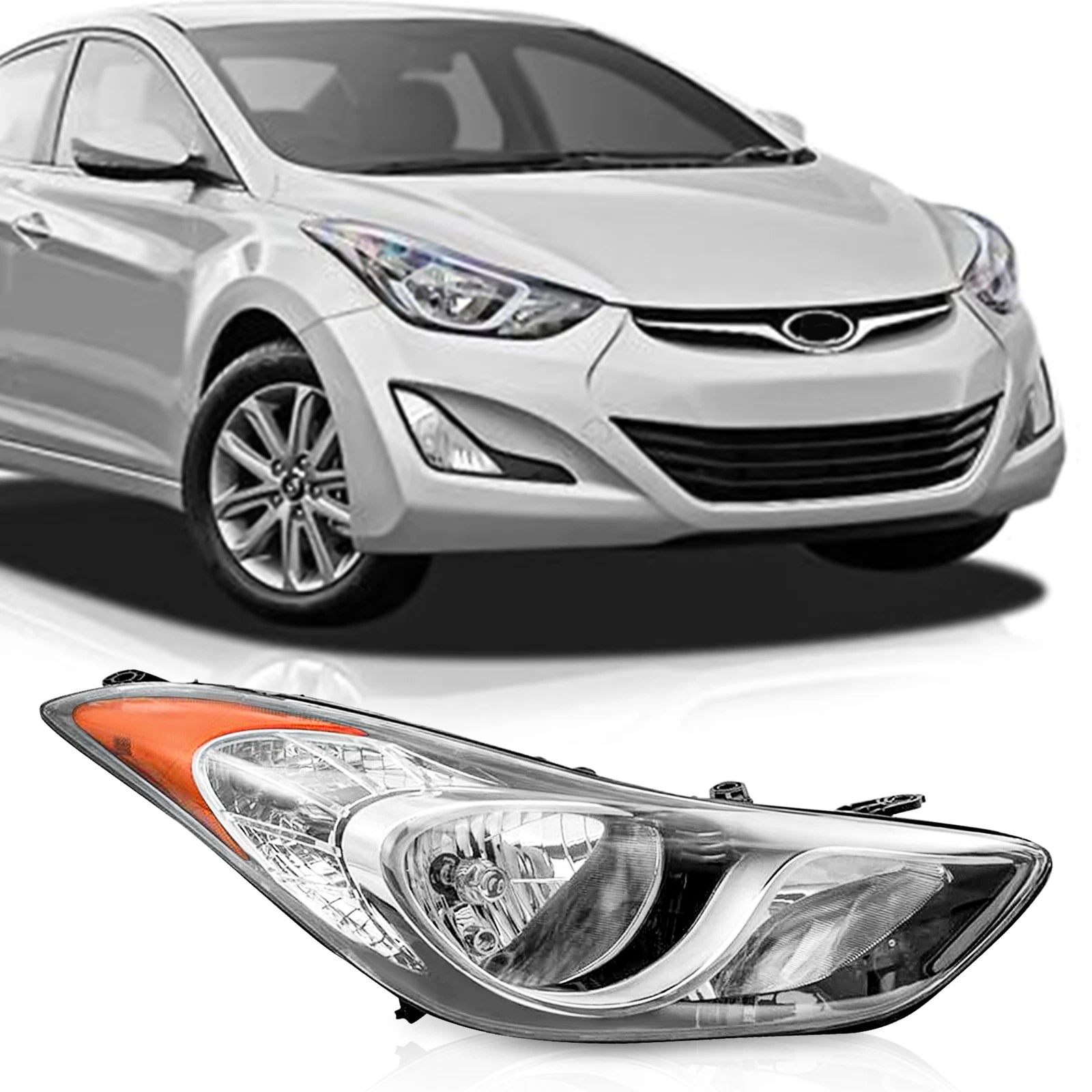 Front Right Headlamp Assembly for Hyundai Elantra (2011–2013)
